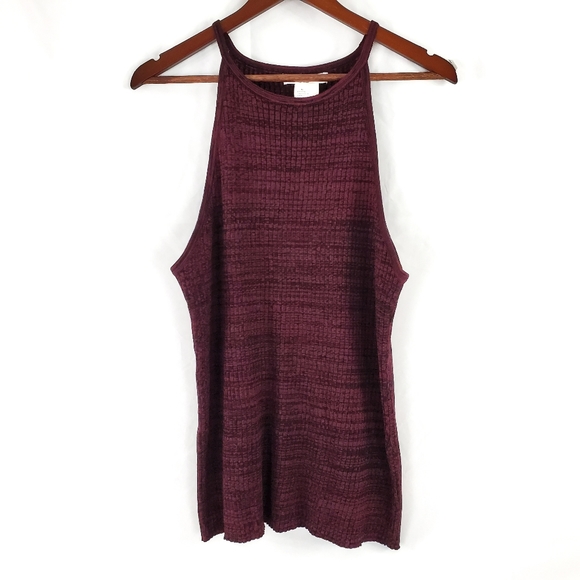 Say What? Purple and Black Halter Tank Size 2X - Picture 7 of 9
